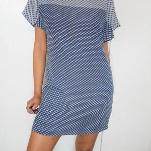 Navy Blue/White Sailboat Dress